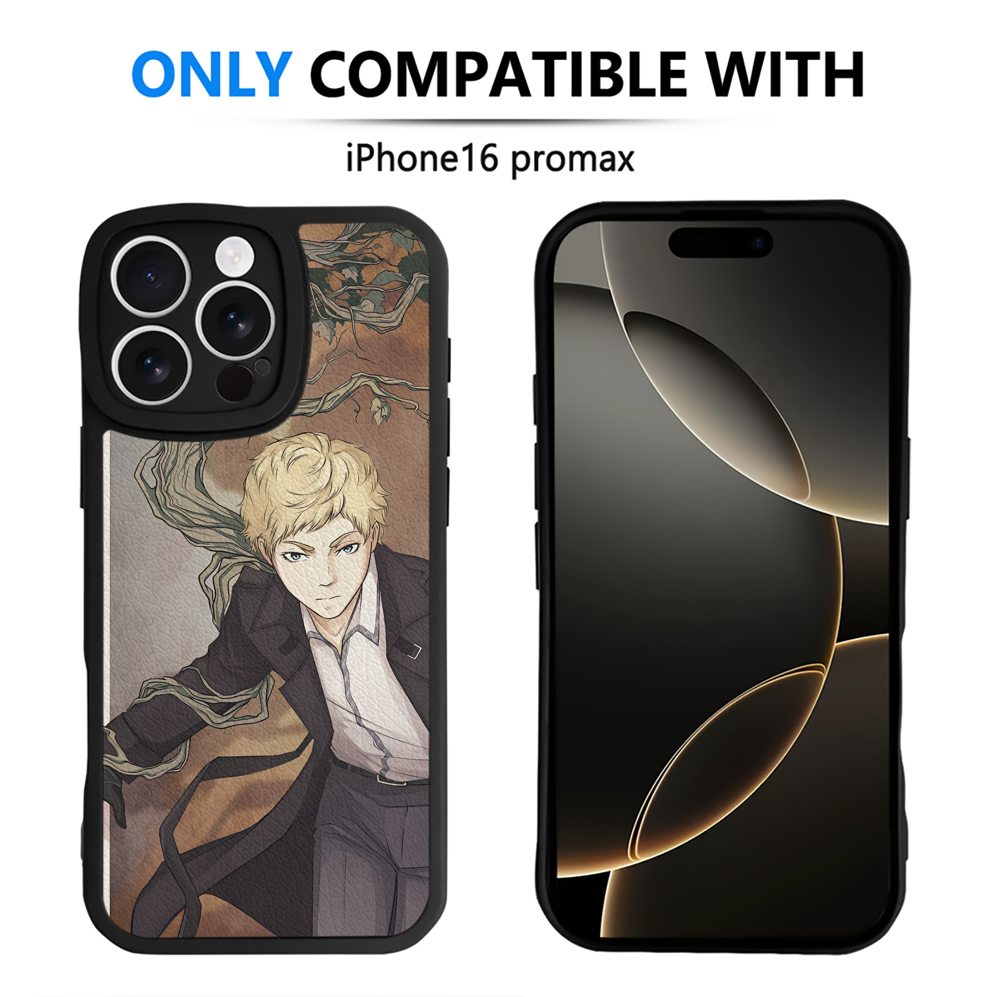 （画像用） 文豪ストレイドッグス Bungo Stray Dogs 【iPhone 16シリーズ対応】シリコンスマホケース（レザー調） 材質：シリコン
